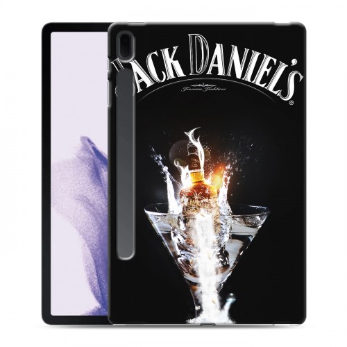Дизайнерский силиконовый чехол для Samsung Galaxy Tab S7 FE Jack Daniels