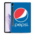Дизайнерский силиконовый чехол для Samsung Galaxy Tab S7 FE Pepsi