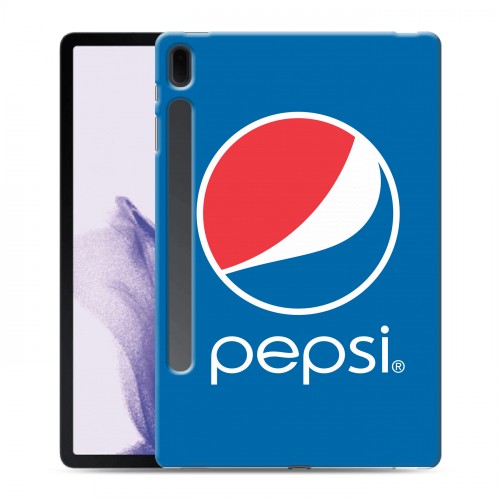 Дизайнерский силиконовый чехол для Samsung Galaxy Tab S7 FE Pepsi