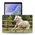 Дизайнерский силиконовый чехол для Samsung Galaxy Tab A7 lite Лошади