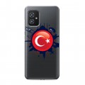 Полупрозрачный дизайнерский пластиковый чехол для ASUS ZenFone 8 Флаг Турции