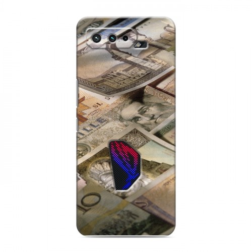 Дизайнерский силиконовый чехол для ASUS ROG Phone 5 Текстуры денег