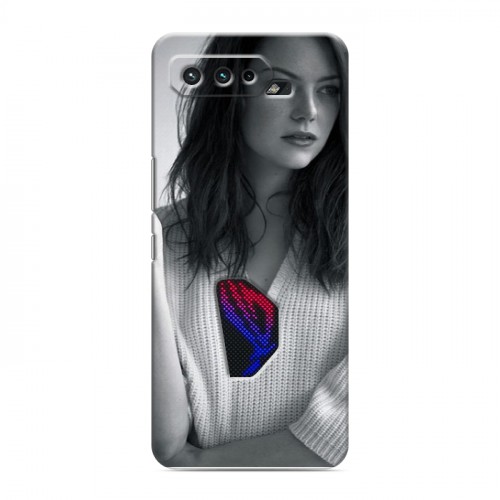 Дизайнерский силиконовый чехол для ASUS ROG Phone 5 Эмма Стоун