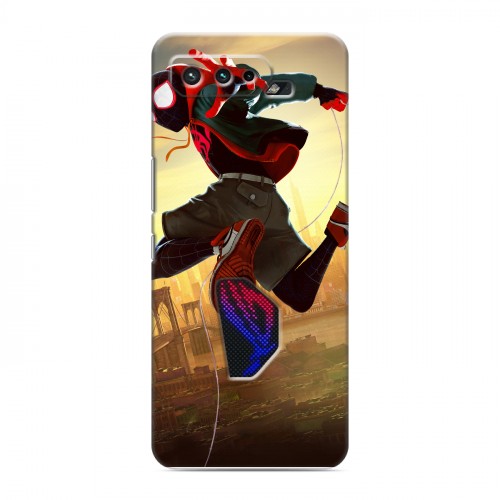 Дизайнерский силиконовый чехол для ASUS ROG Phone 5 Человек-паук : Через вселенные