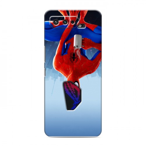 Дизайнерский силиконовый чехол для ASUS ROG Phone 5 Человек-паук : Через вселенные