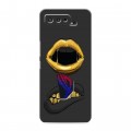Дизайнерский силиконовый чехол для ASUS ROG Phone 5 Черное золото