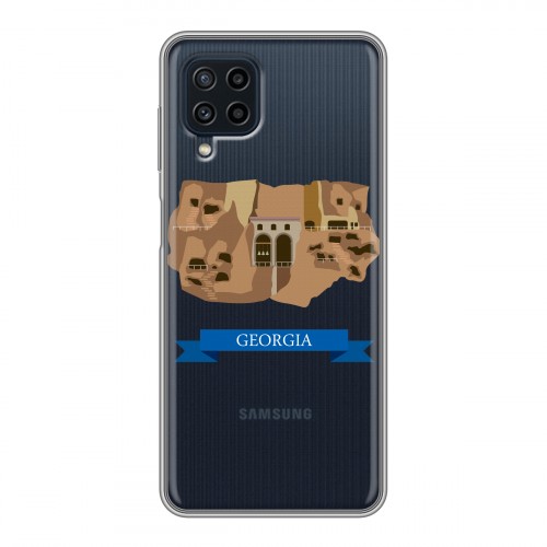 Дизайнерский пластиковый чехол для Samsung Galaxy A22 Грузия