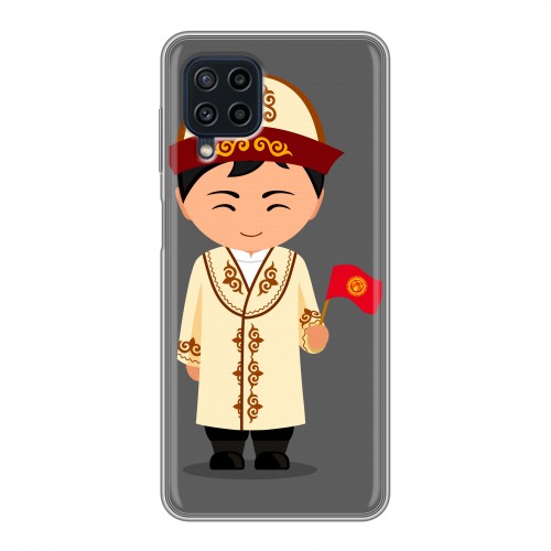 Дизайнерский силиконовый чехол для Samsung Galaxy A22 флаг Киргизии