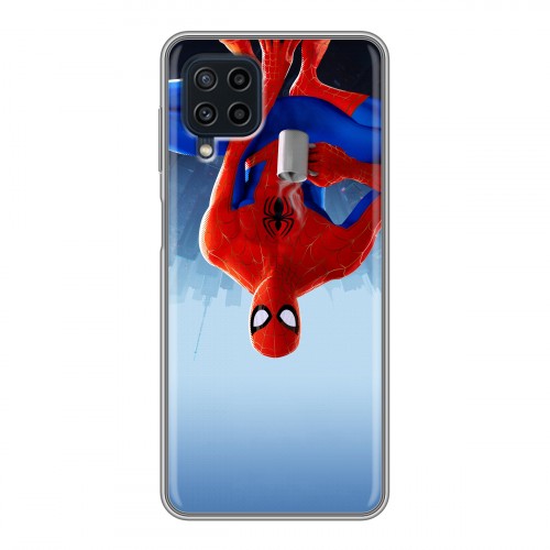 Дизайнерский силиконовый чехол для Samsung Galaxy A22 Человек-паук : Через вселенные