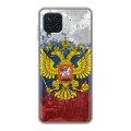 Дизайнерский силиконовый чехол для Samsung Galaxy A22 Российский флаг и герб