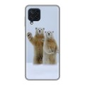 Дизайнерский силиконовый чехол для Samsung Galaxy A22 Медведи
