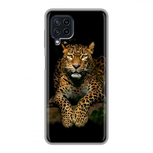 Дизайнерский пластиковый чехол для Samsung Galaxy A22 Леопард