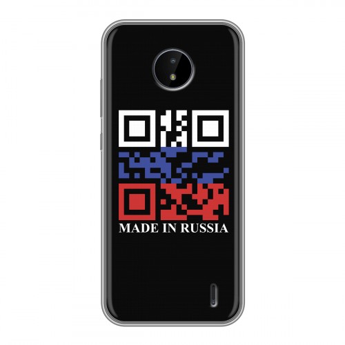 Дизайнерский силиконовый чехол для Nokia C20 Российский флаг