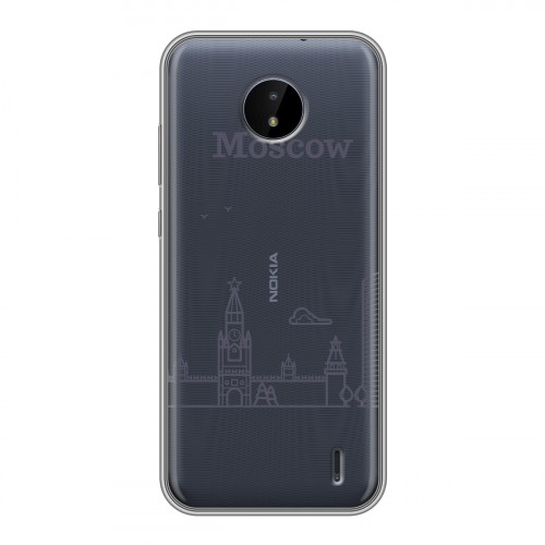 Полупрозрачный дизайнерский пластиковый чехол для Nokia C20 Москва