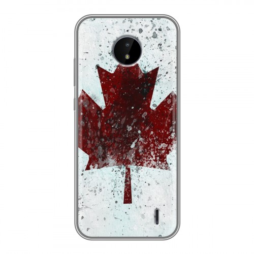 Дизайнерский силиконовый чехол для Nokia C20 флаг Канады