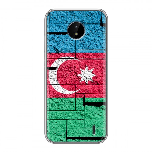 Дизайнерский силиконовый чехол для Nokia C20 Флаг Азербайджана