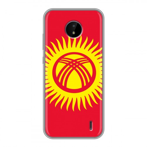 Дизайнерский силиконовый чехол для Nokia C20 флаг Киргизии