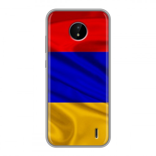 Дизайнерский силиконовый чехол для Nokia C20 Флаг Армении