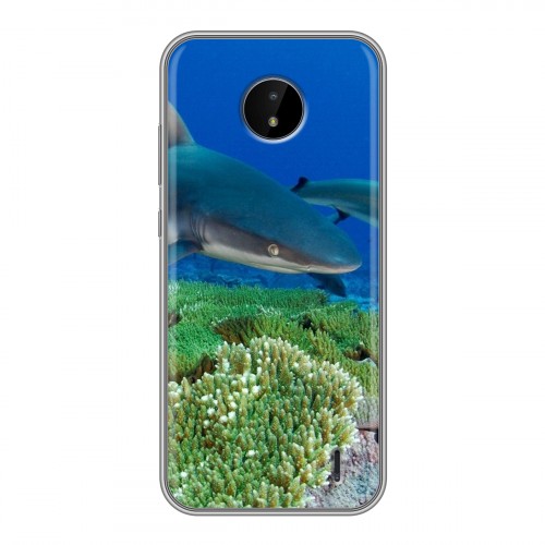 Дизайнерский пластиковый чехол для Nokia C20 Акулы