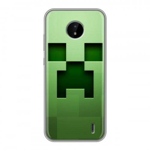 Дизайнерский силиконовый чехол для Nokia C20 Minecraft
