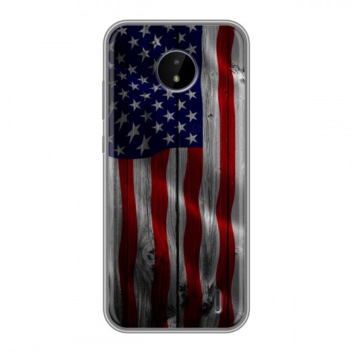 Дизайнерский силиконовый чехол для Nokia C20 Флаг США