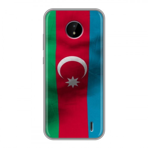 Дизайнерский силиконовый чехол для Nokia C20 Флаг Азербайджана