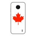 Дизайнерский силиконовый чехол для Nokia C20 Флаг Канады