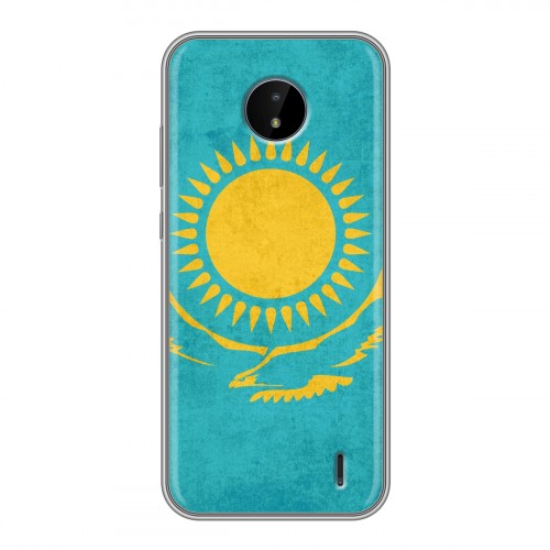 Дизайнерский пластиковый чехол для Nokia C20 Флаг Казахстана