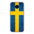 Дизайнерский силиконовый чехол для Nokia C20 Флаг Швеции