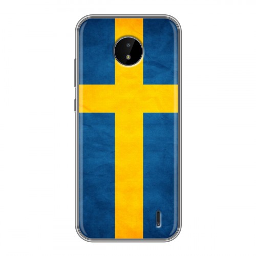 Дизайнерский силиконовый чехол для Nokia C20 Флаг Швеции