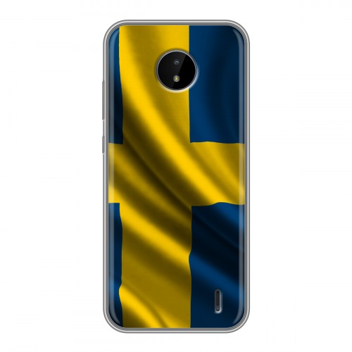 Дизайнерский пластиковый чехол для Nokia C20 Флаг Швеции