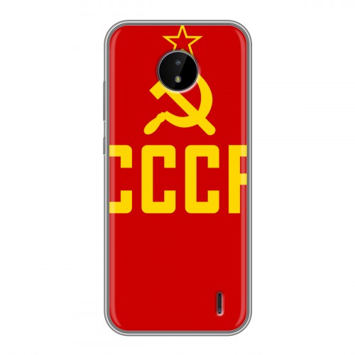 Дизайнерский пластиковый чехол для Nokia C20 Флаг СССР