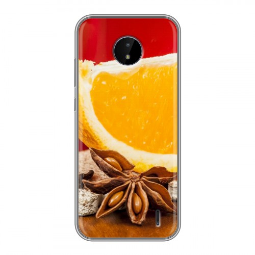 Дизайнерский силиконовый чехол для Nokia C20 Апельсины