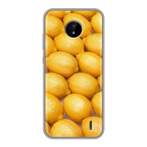 Дизайнерский силиконовый чехол для Nokia C20 Лимон