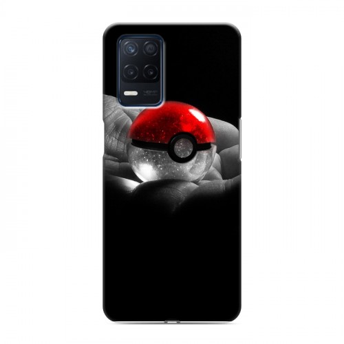 Дизайнерский силиконовый с усиленными углами чехол для Realme Narzo 30 5G Pokemon Go