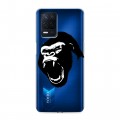 Полупрозрачный дизайнерский пластиковый чехол для Realme Narzo 30 5G Прозрачные обезьяны
