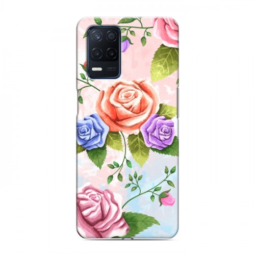 Дизайнерский пластиковый чехол для Realme Narzo 30 5G Романтик цветы