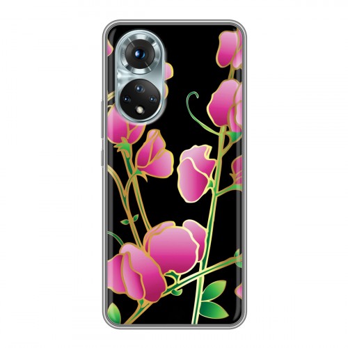 Дизайнерский силиконовый чехол для Huawei Honor 50 Люксовые цветы