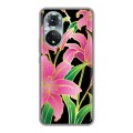 Дизайнерский силиконовый чехол для Huawei Honor 50 Люксовые цветы