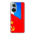 Дизайнерский силиконовый чехол для Huawei Honor 50 Флаг СССР 