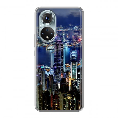Дизайнерский силиконовый с усиленными углами чехол для Huawei Honor 50 Гонконг