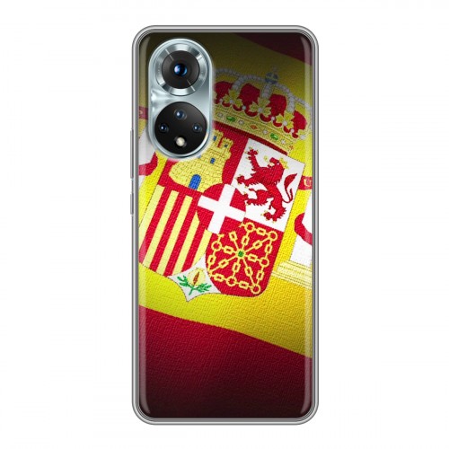 Дизайнерский силиконовый с усиленными углами чехол для Huawei Honor 50 флаг Испании