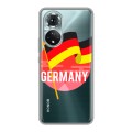 Полупрозрачный дизайнерский силиконовый чехол для Huawei Honor 50 Флаг Германии
