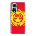 Дизайнерский силиконовый чехол для Huawei Honor 50 флаг Киргизии