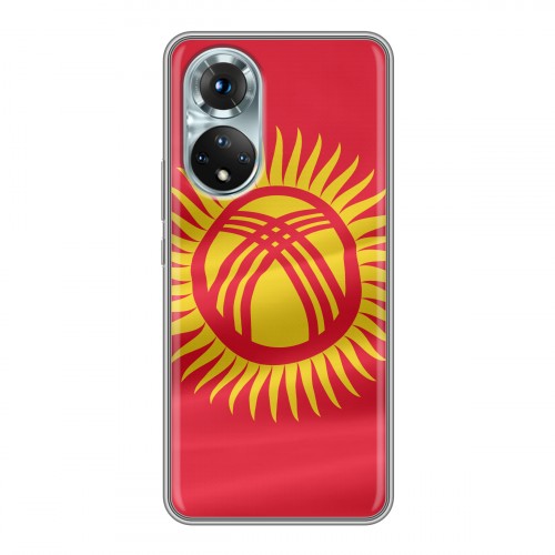 Дизайнерский силиконовый чехол для Huawei Honor 50 флаг Киргизии