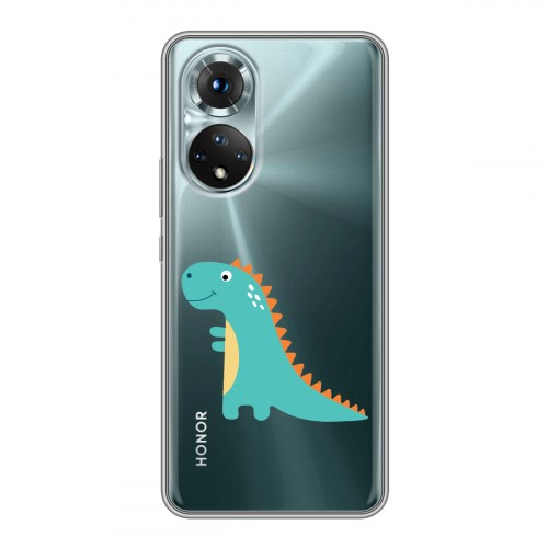 Полупрозрачный дизайнерский пластиковый чехол для Huawei Honor 50 Прозрачные Драконы