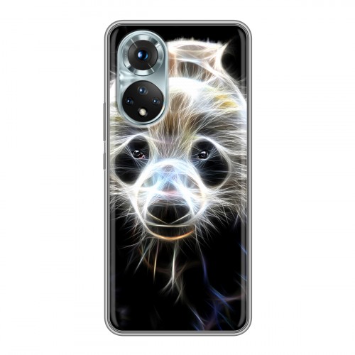 Дизайнерский пластиковый чехол для Huawei Honor 50 Пламенные животные