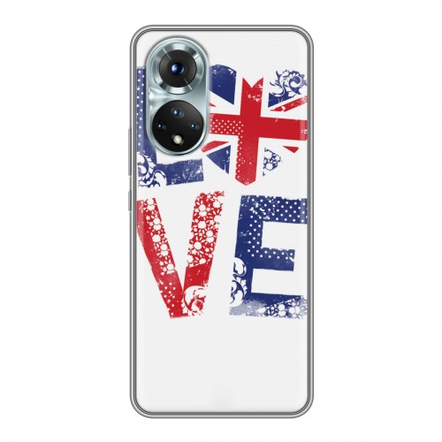 Дизайнерский силиконовый чехол для Huawei Honor 50 British love