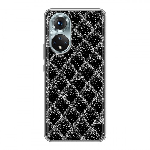 Дизайнерский силиконовый с усиленными углами чехол для Huawei Honor 50 Черно-белые тенденции