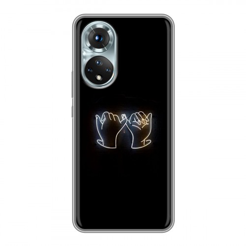 Дизайнерский силиконовый с усиленными углами чехол для Huawei Honor 50 Неоновые образы